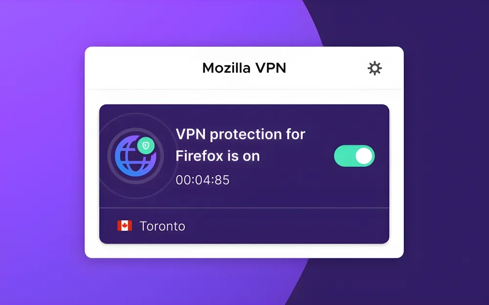 Firefox Browser mit VPN-Erweiterung