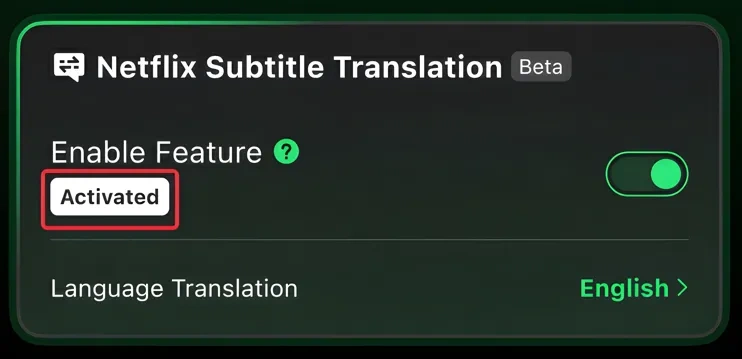 4-Fonction Active, Sous-titres Netflix Non Traduit