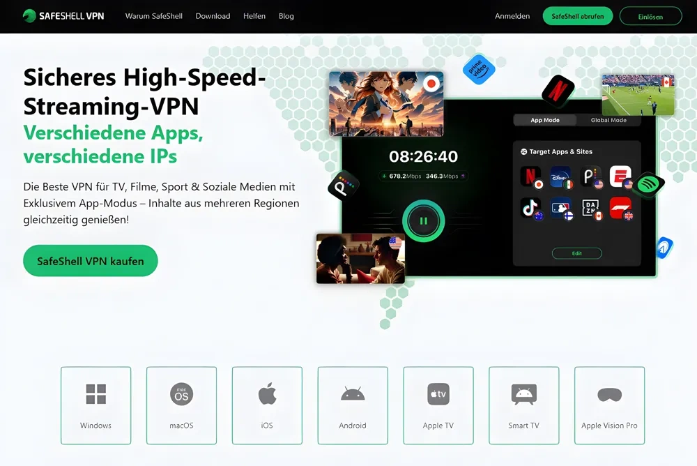 Opera Browser mit integriertem VPN