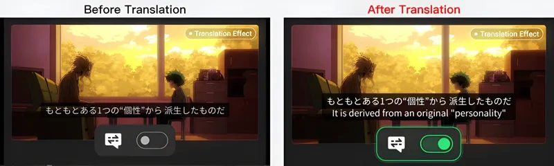 Netflix Subtitle Translation feature